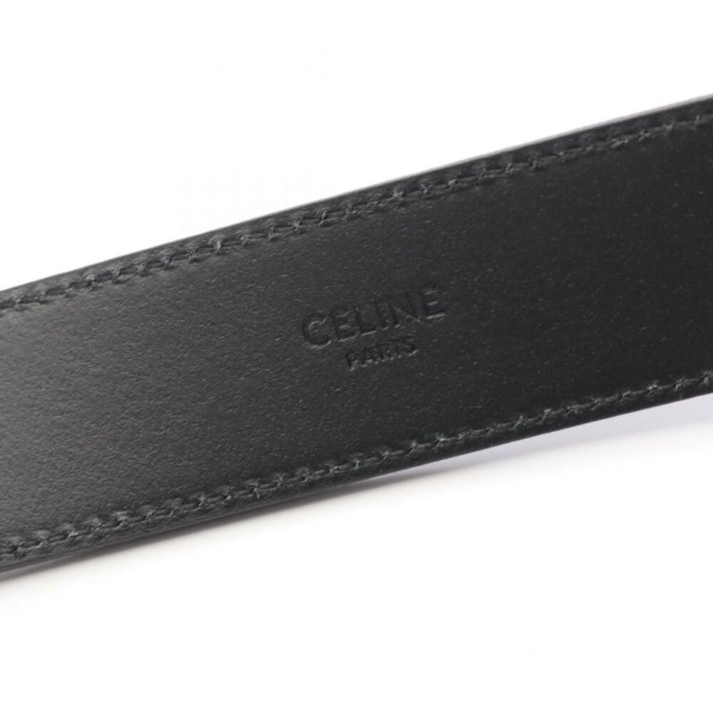 ★SOLD★ Celine Belt Triomphe Black Leather - Picture 4 of 4
